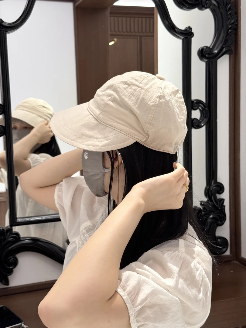 夏季透气ins风防晒防紫外线渔夫太阳鸭舌帽