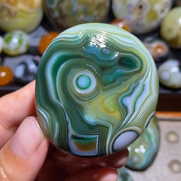 未镶嵌玛瑙/玉髓珠宝半成品