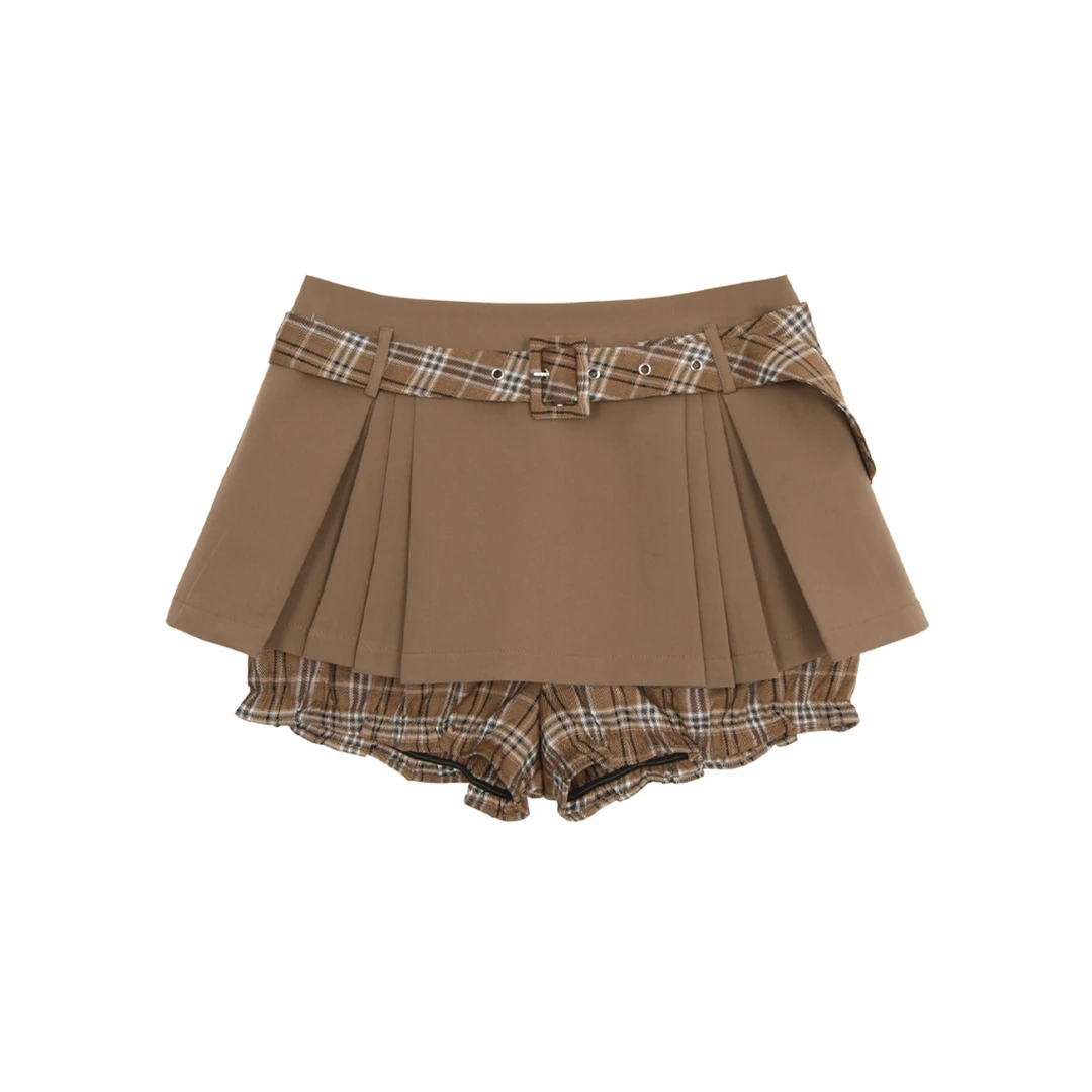 【秋秋清仓】秋季百搭时尚显瘦百褶裙中腰半身裙裙裤243N1979