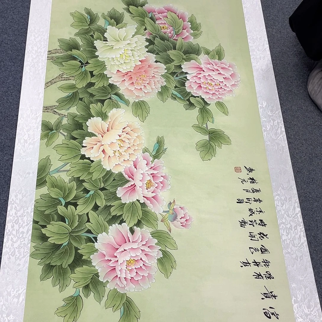 国画作品小姐姐放漏…
