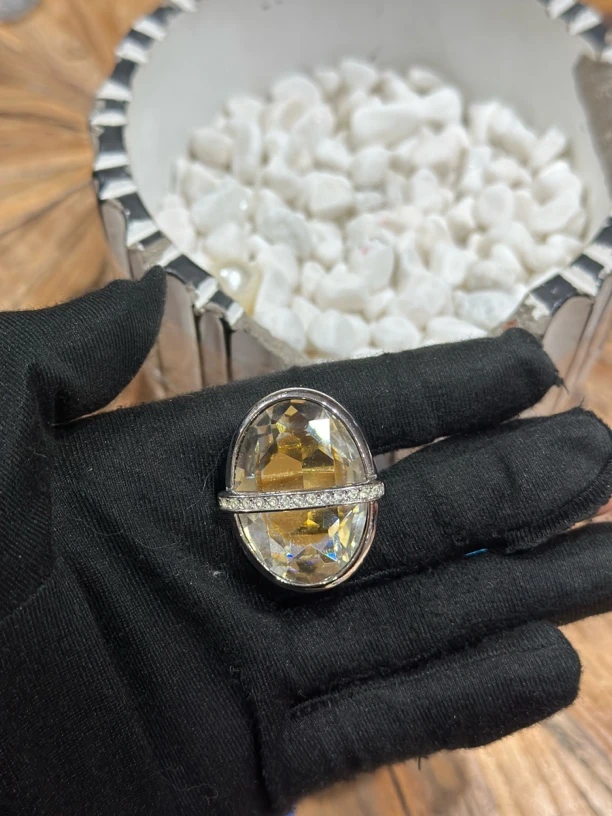 90新 DIOR/迪奥 钻石戒指可调节 16050