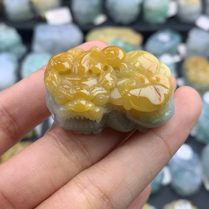 翡翠未镶嵌颈饰天然缅甸翡翠