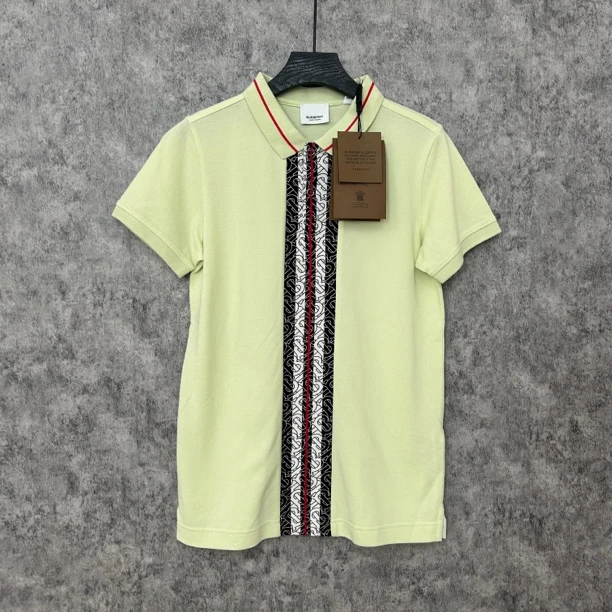 未使用 BURBERRY/博柏利 绿色半袖polo上衣