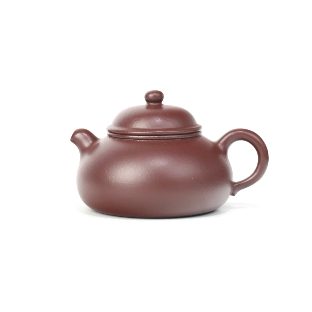 XT乳丁壶125cc原矿紫朱泥手工宜兴紫砂壶精工圆壶小品功夫茶器