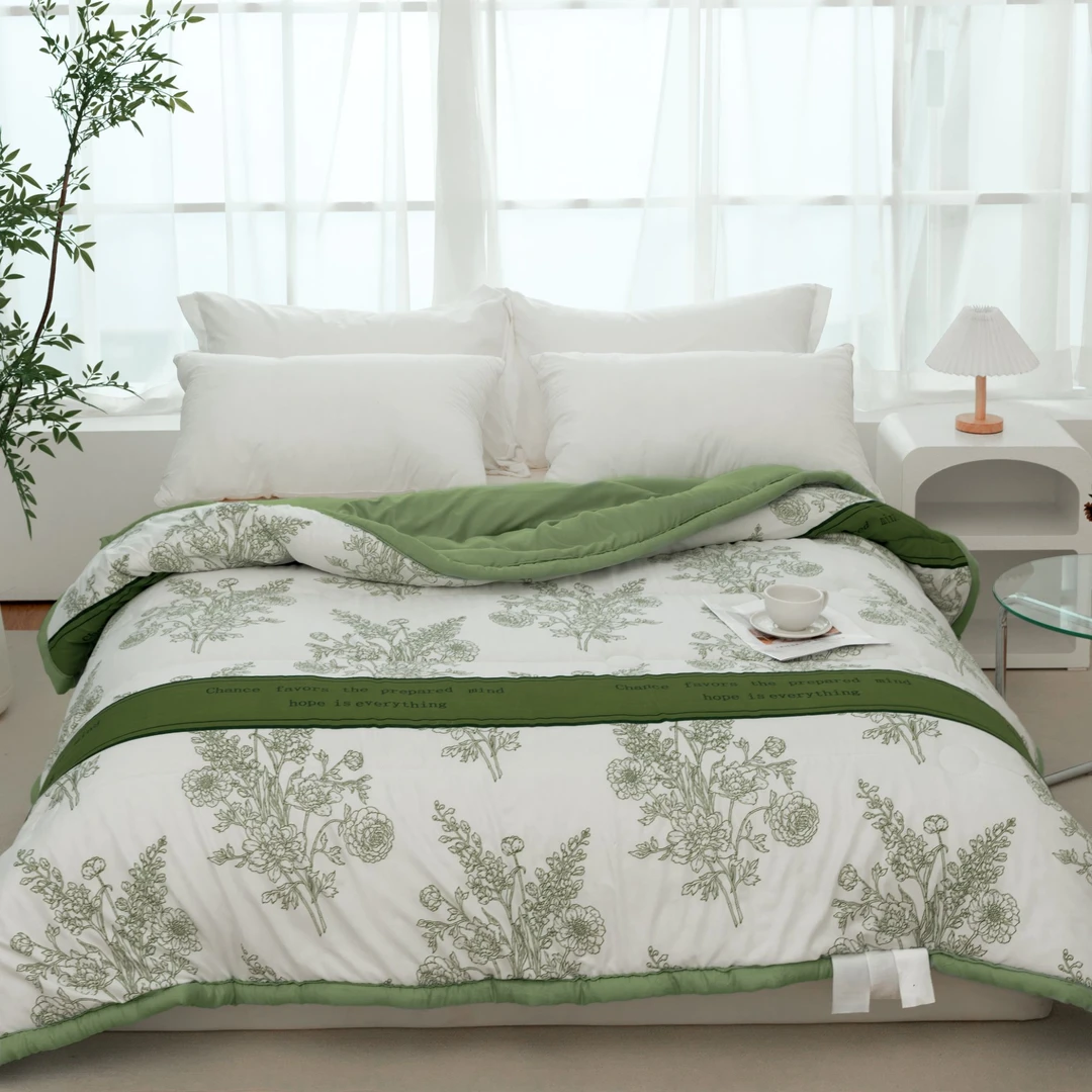 免费试睡15天  2025新款绿色仙草夏凉被  可机洗空调被