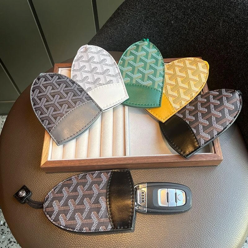 多功能大容量家用汽车钥匙收纳包时尚皮质男女通用百搭休闲轻奢