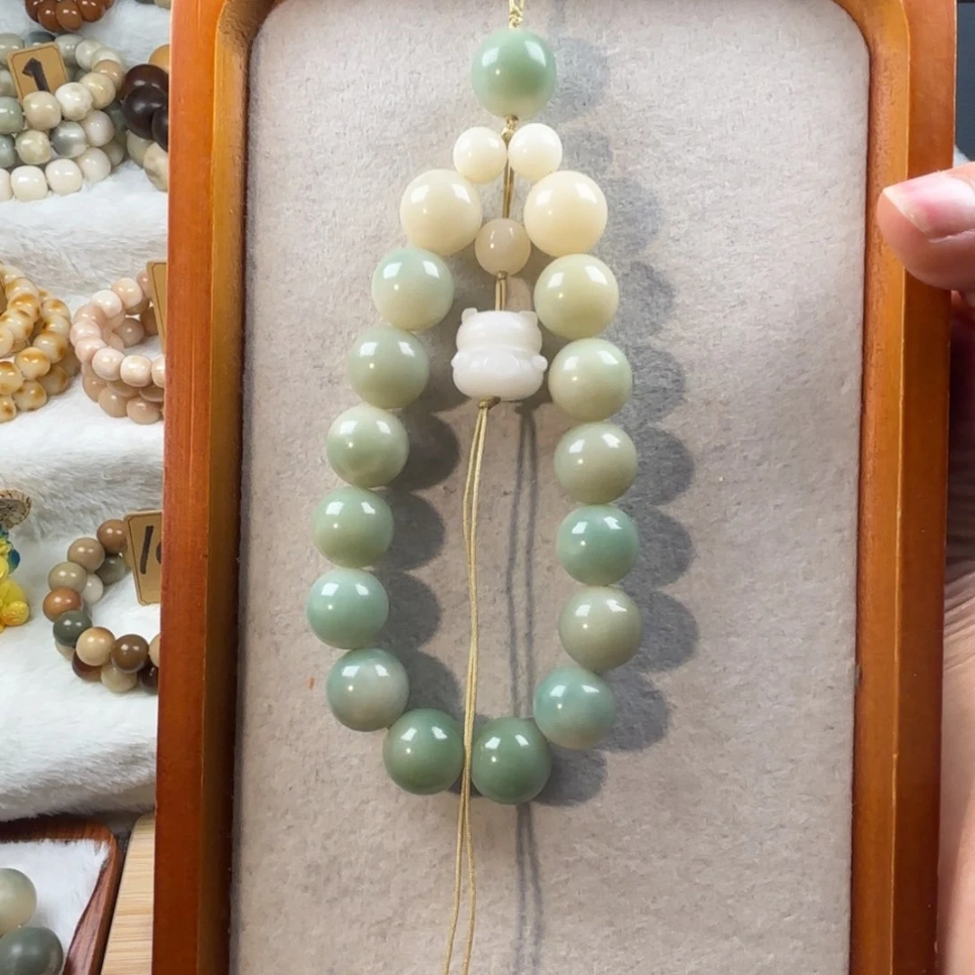 菩提根/象牙果手串念*?卡15圆珠手机链