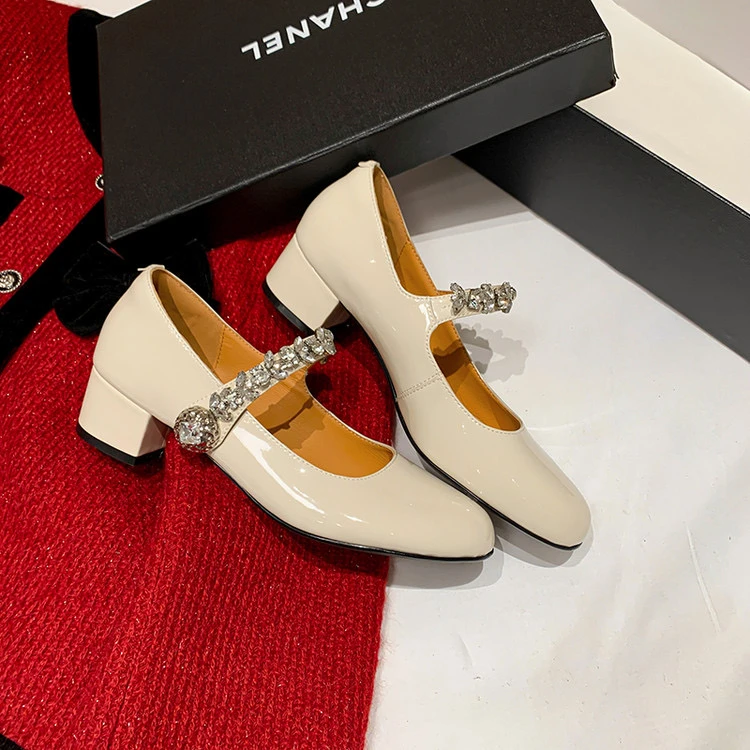 TING手工鞋  2025春季新款千金风重工玛丽珍单鞋029871