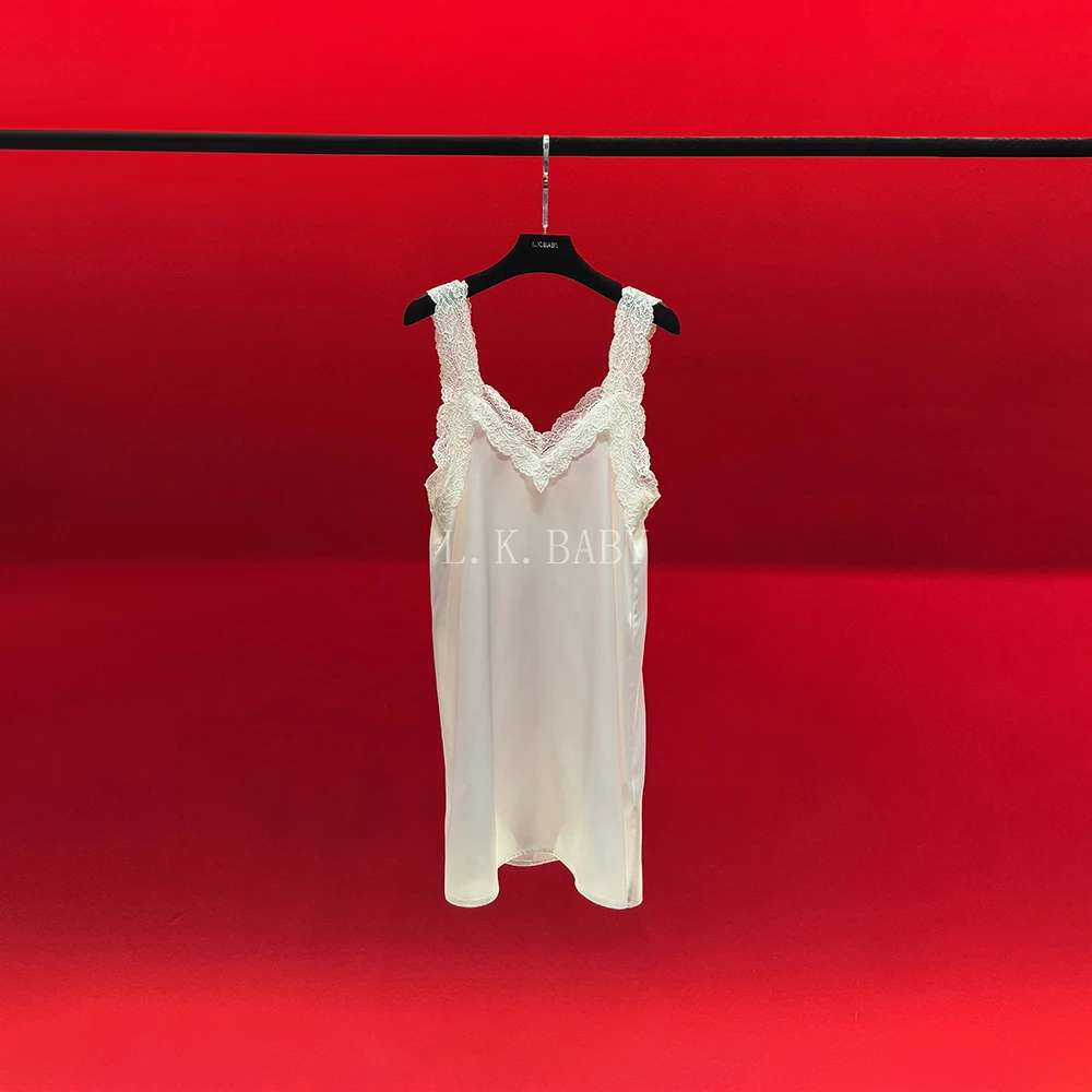 【L.K.BABY】梦中情人S 性感纯欲蕾丝花边吊带睡裙3176