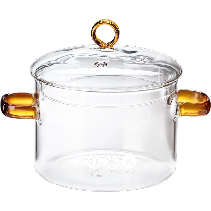 大容量煮红酒锅具套装明火电陶炉耐高温玻璃锅围炉热红酒汤锅