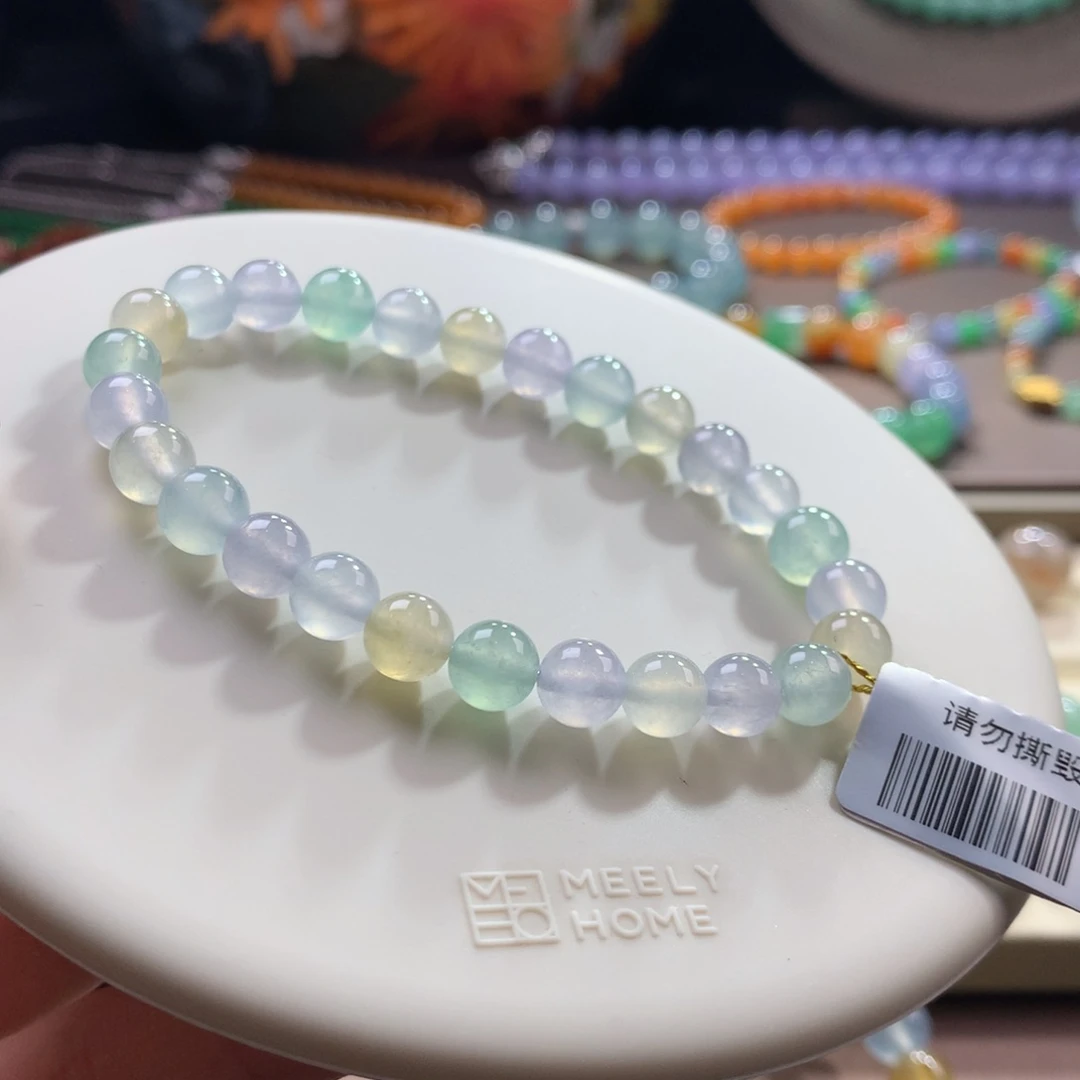 未镶嵌手链翡翠冰幻彩卡7.1
