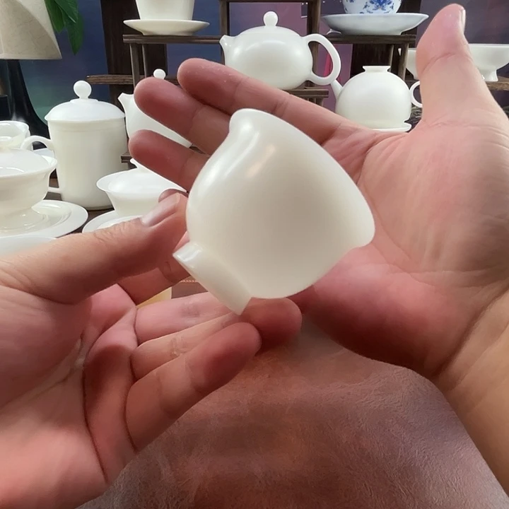 高端璞玉素烧自生釉65ml反口杯
