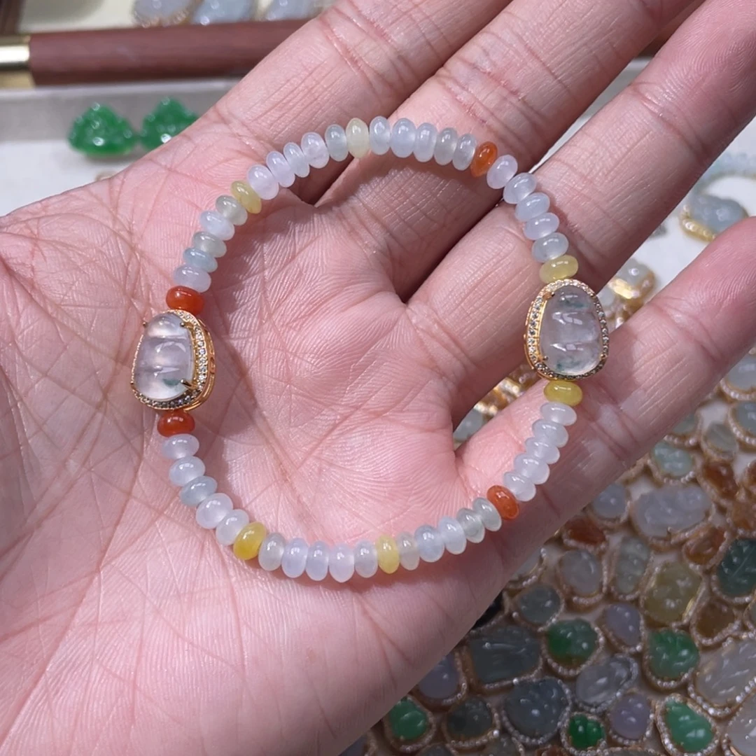 翡翠银S925镶嵌颈饰