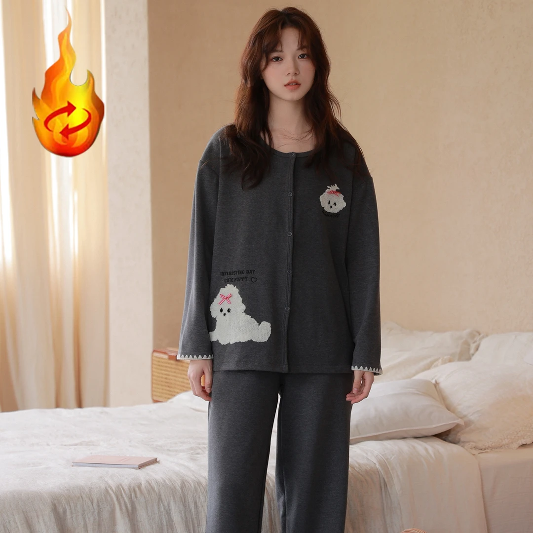 【超保暖】秋冬季超保暖舒适感绒面料多色可挑甜美休闲家居服