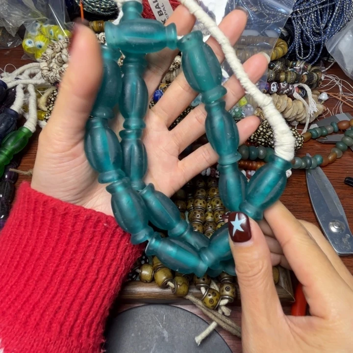 颈饰玻璃7384琉璃一条