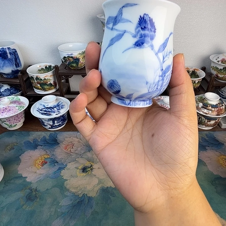 忠意堂釉下彩单翠