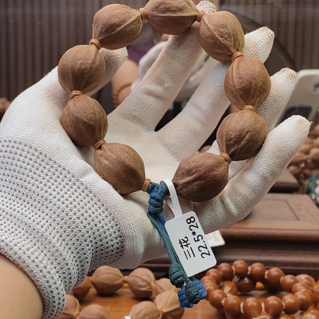 手串橄榄核甜***乐原生态正宗梅林铁核