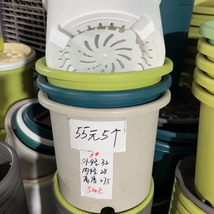 四季6#口径32高27无托纯白7个