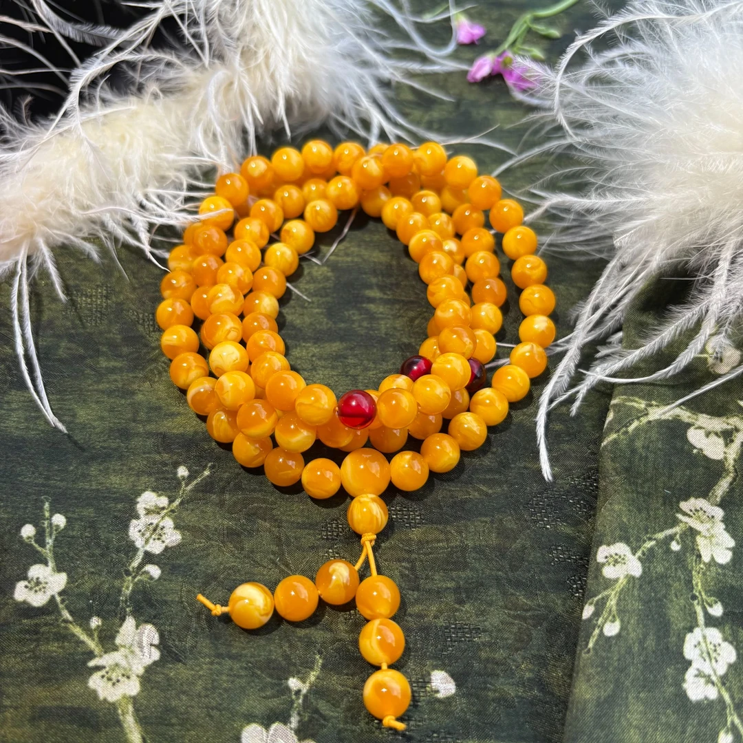 S10082波斯新蜜  108颗8mm多圈圆珠手串