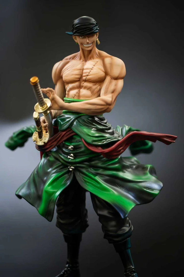 【佳艺】私人定制 金山拔刀索隆 雕像