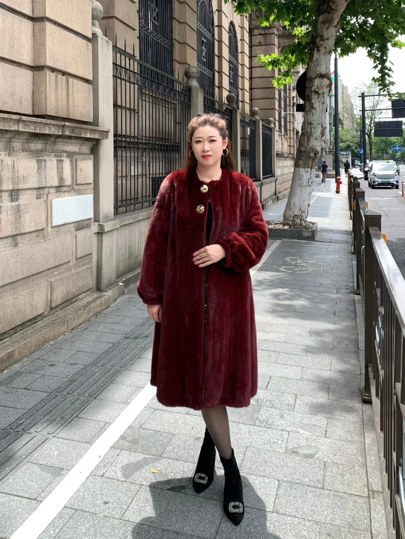 【宠儿】进口海宁天鹅绒水貂品质外套貂皮大衣真貂毛女【红人上新】