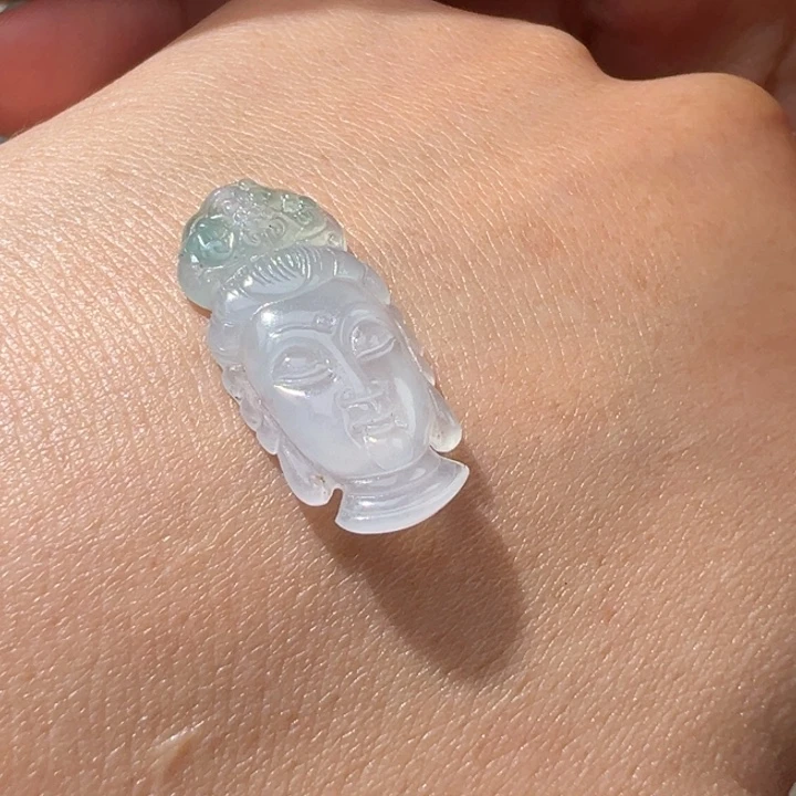 定制翡翠未镶嵌观音首