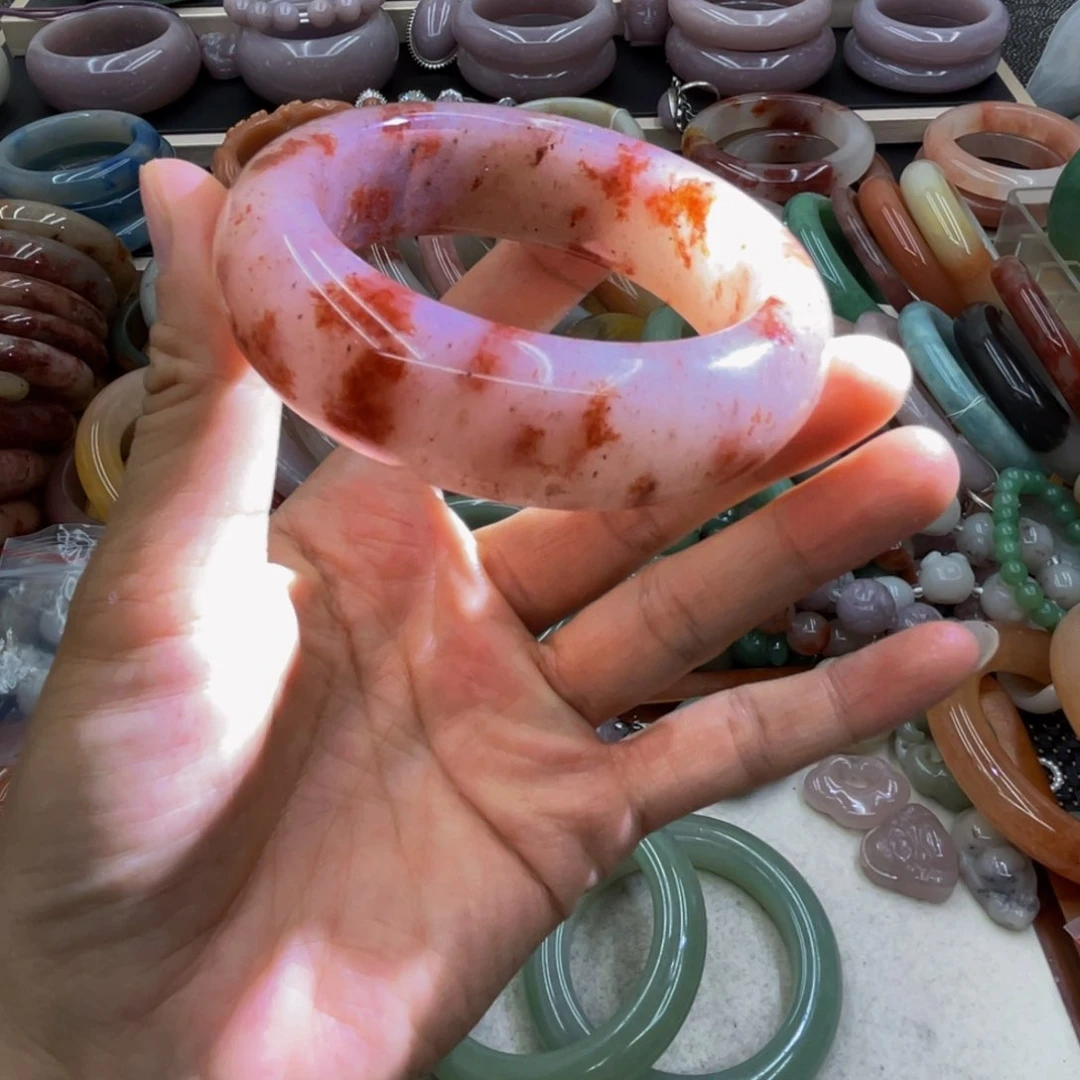 石英岩玉圈口54未镶嵌