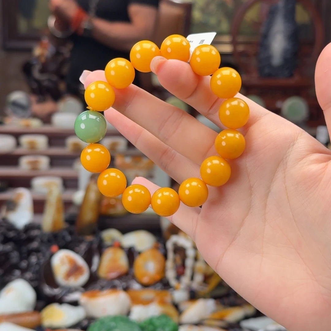 未镶嵌蜜蜡手链卡14