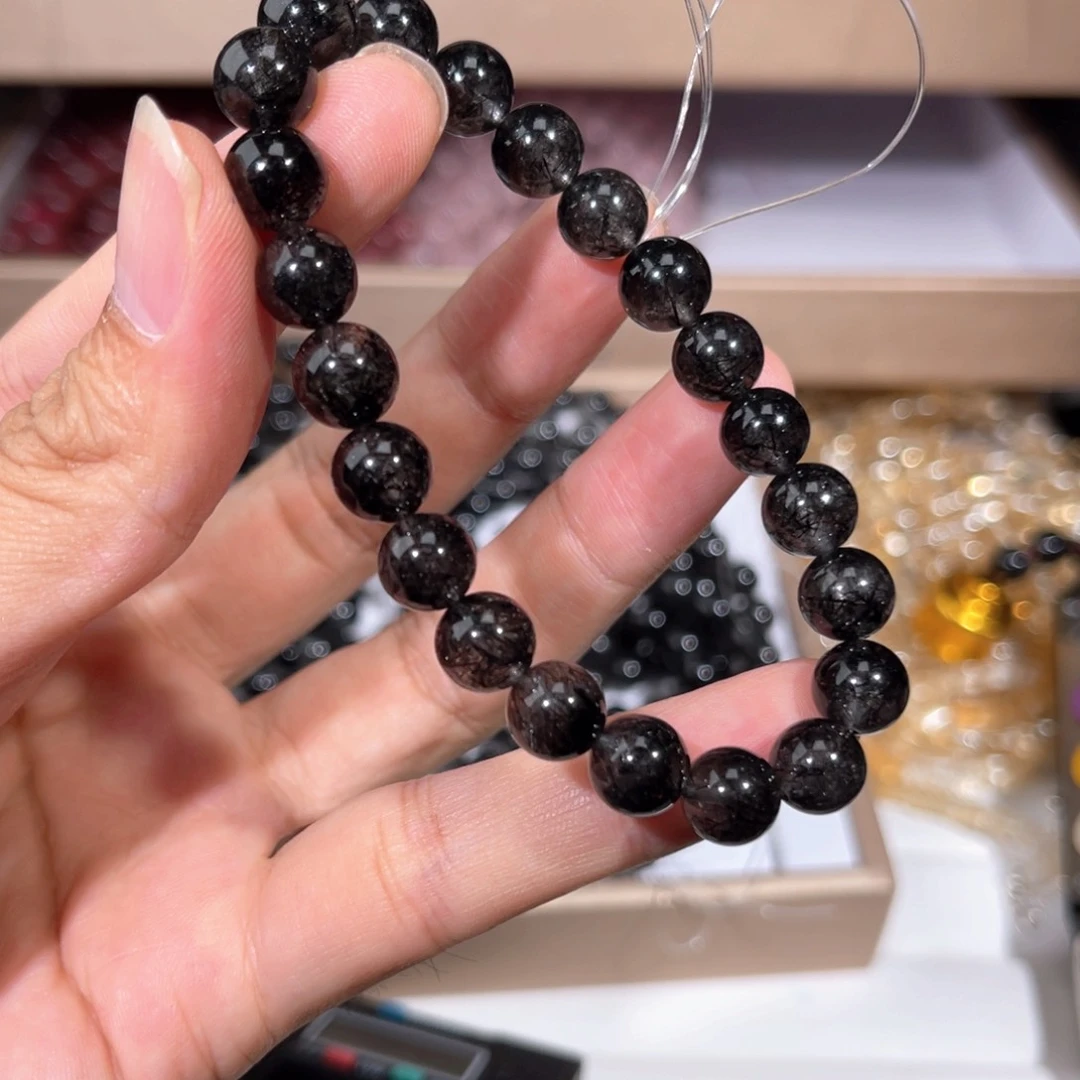 水晶手链未镶嵌黑发8.5卡021