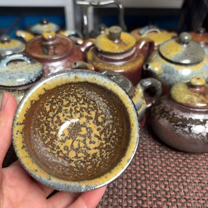 茶杯紫砂金花斗笠100 C