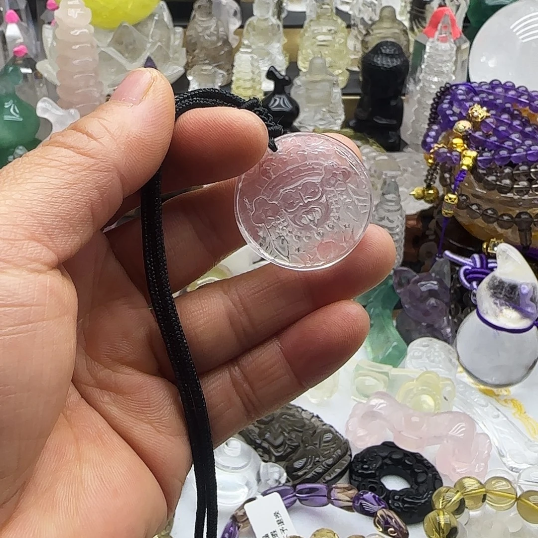 水晶未镶嵌车挂摆件