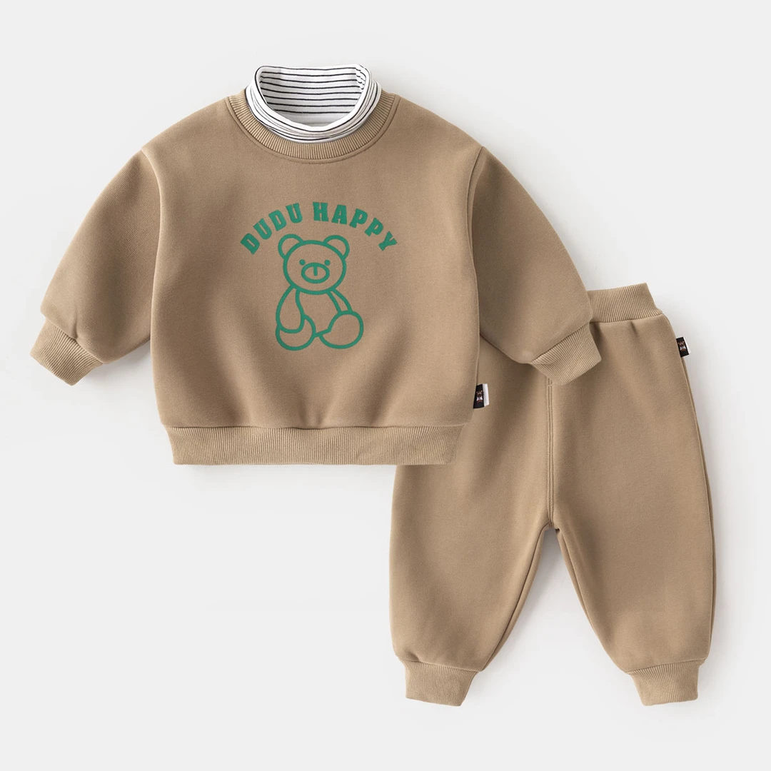 【现货】【嘟嘟家】儿童秋冬套装加绒加厚BGG112DCF380