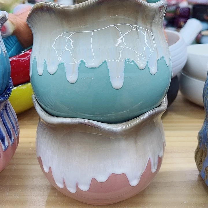 有孔.多肉陶瓷花盆！