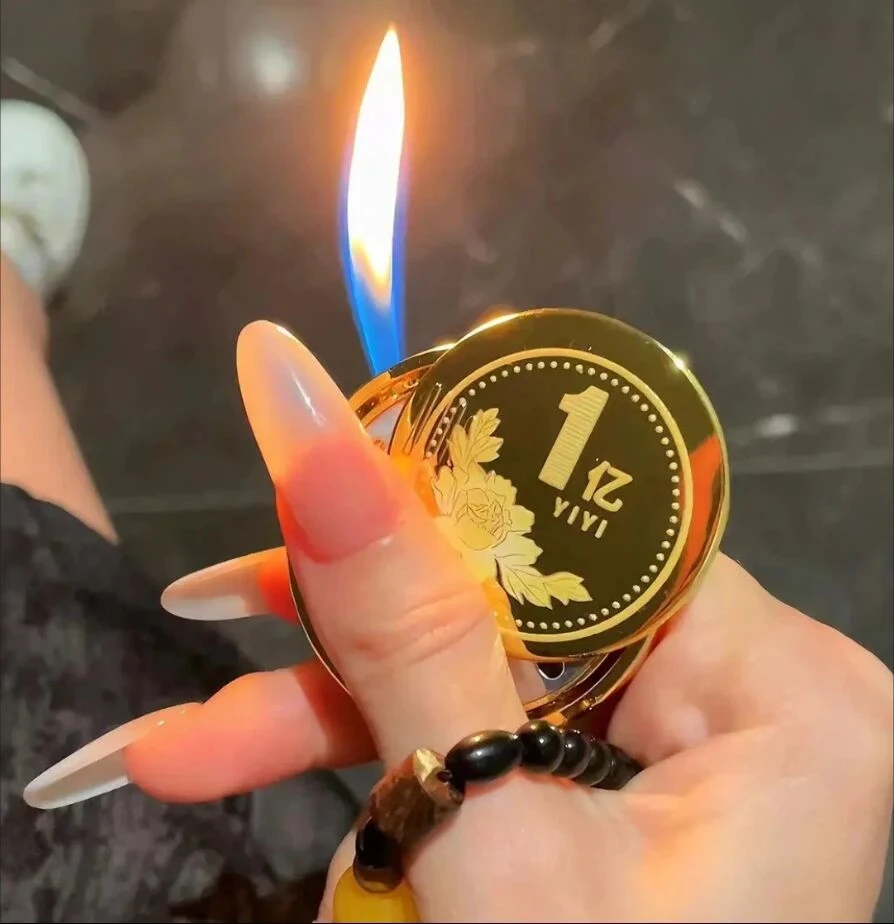 【今年赚它1个亿】1个小目标转一亿创意侧滑打火机送男友送闺蜜