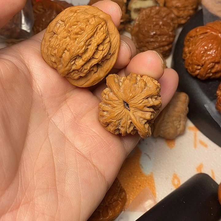 文玩核桃把件虎头36