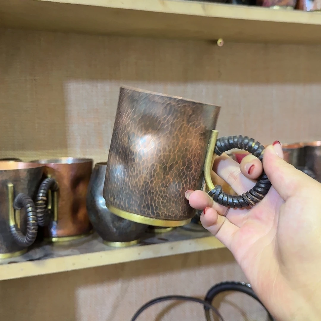 紫铜手工制作摆件一个
