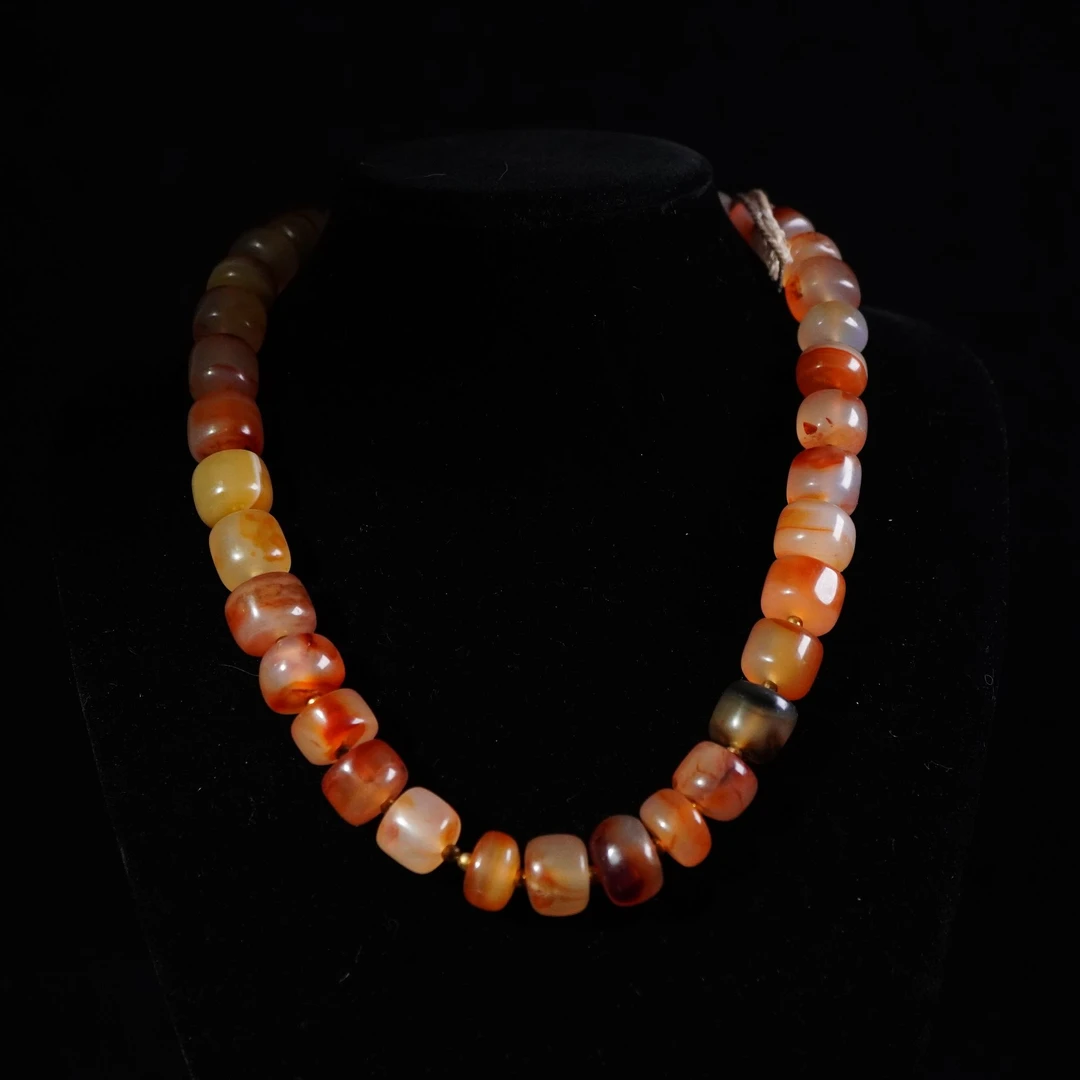 YZ43 清 红玛瑙串