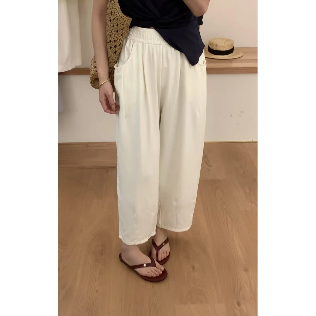 XY2371#EVE#『遮胯神裤』慵懒遮胯显瘦百搭休闲裤(福