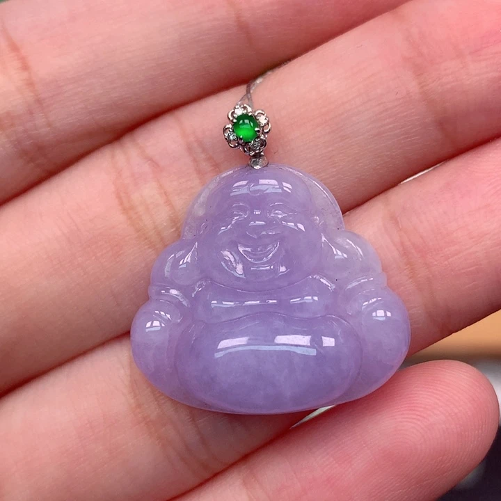 翡翠18K金镶嵌颈饰翡翠