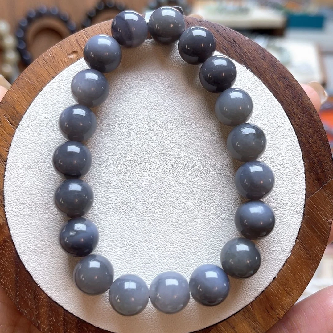 和田玉未镶嵌手串H11卡10