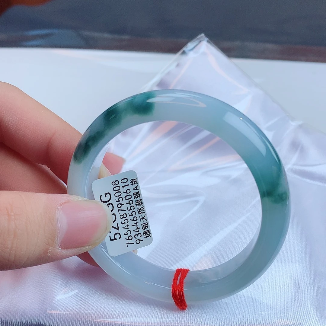 翡翠手镯未镶嵌天然缅甸翡翠A货手镯