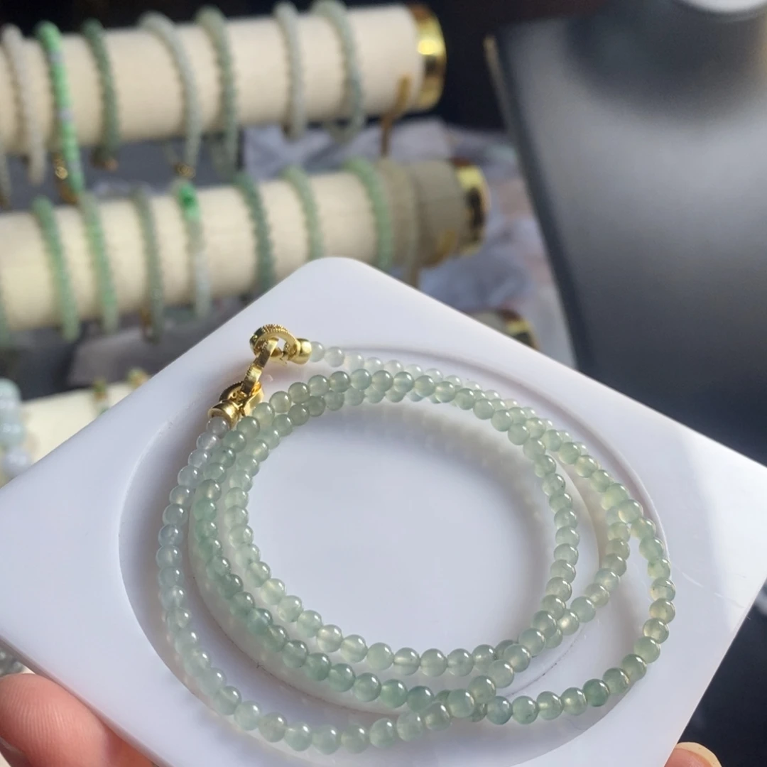 定制翡翠未镶嵌46 缅甸翡翠A货卡3.6