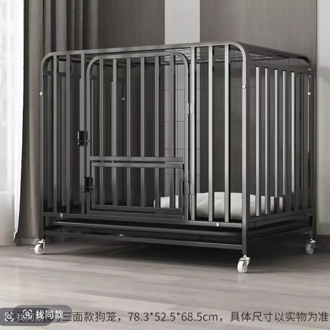 加粗加固中大型犬专用带厕所分离室内宠物狗笼适合金毛边牧