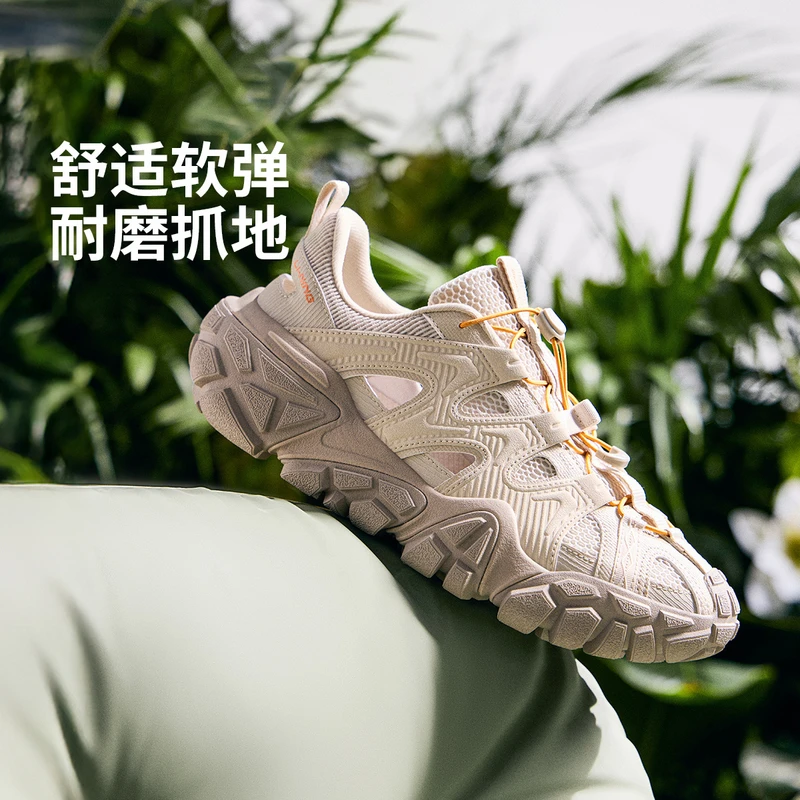 R李宁沙丘凉鞋情侣舒适软弹耐磨抓地山系休闲鞋AGCV119/AGCV120