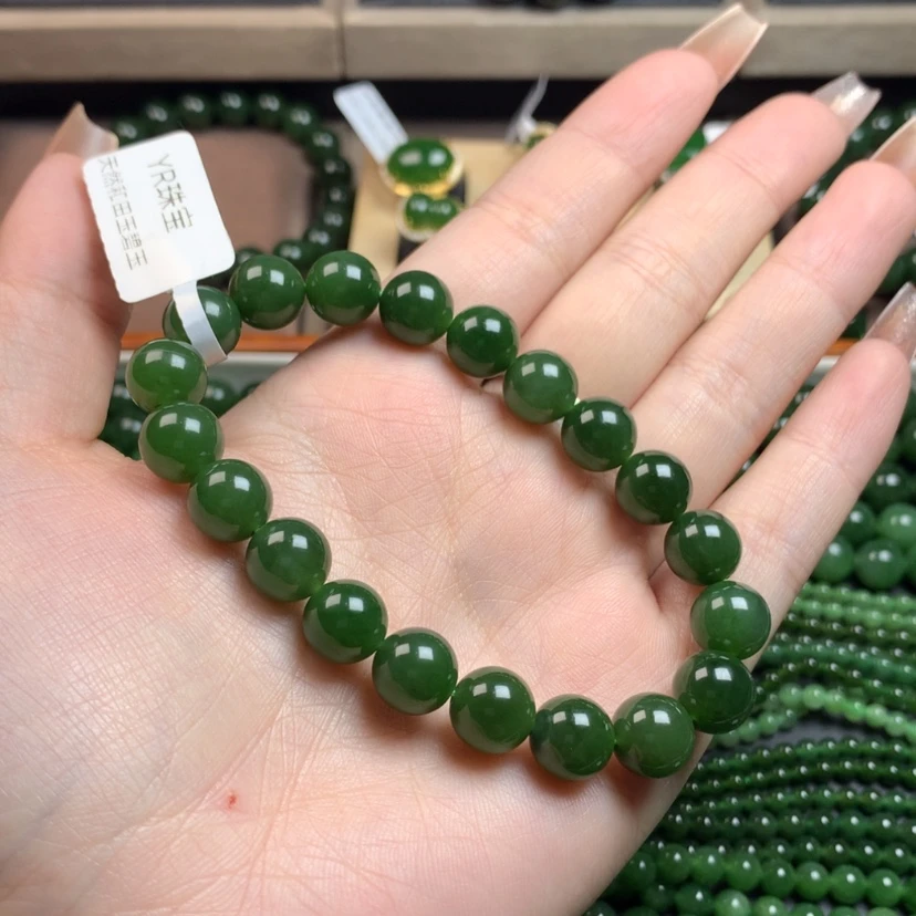 【闪购商品】和田玉（碧玉）手串未镶嵌虚**白