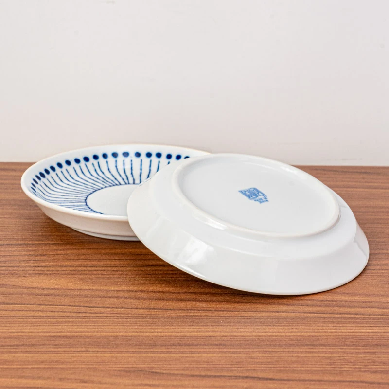 【两件套】美浓烧日本进口陶瓷小碟日式网红好看盘餐具釉下彩吐骨碟
