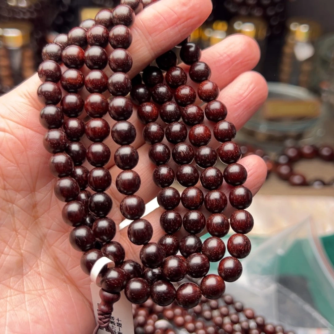 手串/手链檀香紫檀（小叶紫檀）0.8原汁原味泥料包浆特价款