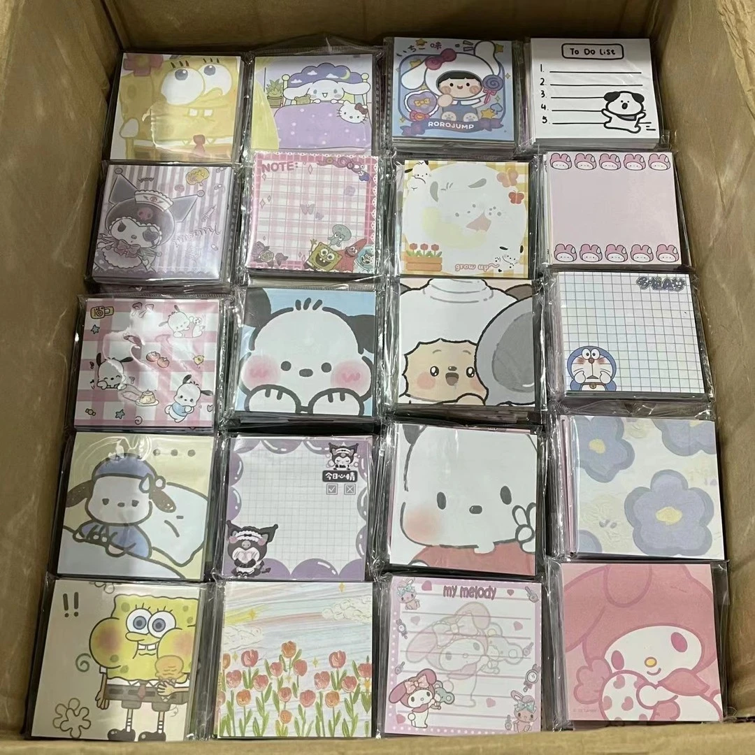 随心配福袋学生学习便利贴少女心可爱创意留言便携有粘性便利贴