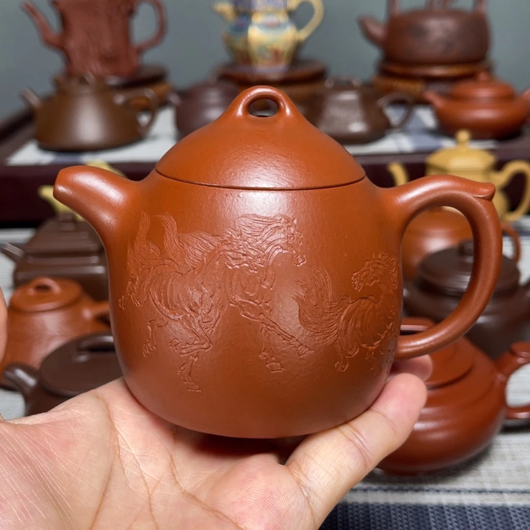 紫砂茶壶全手工制作220cc