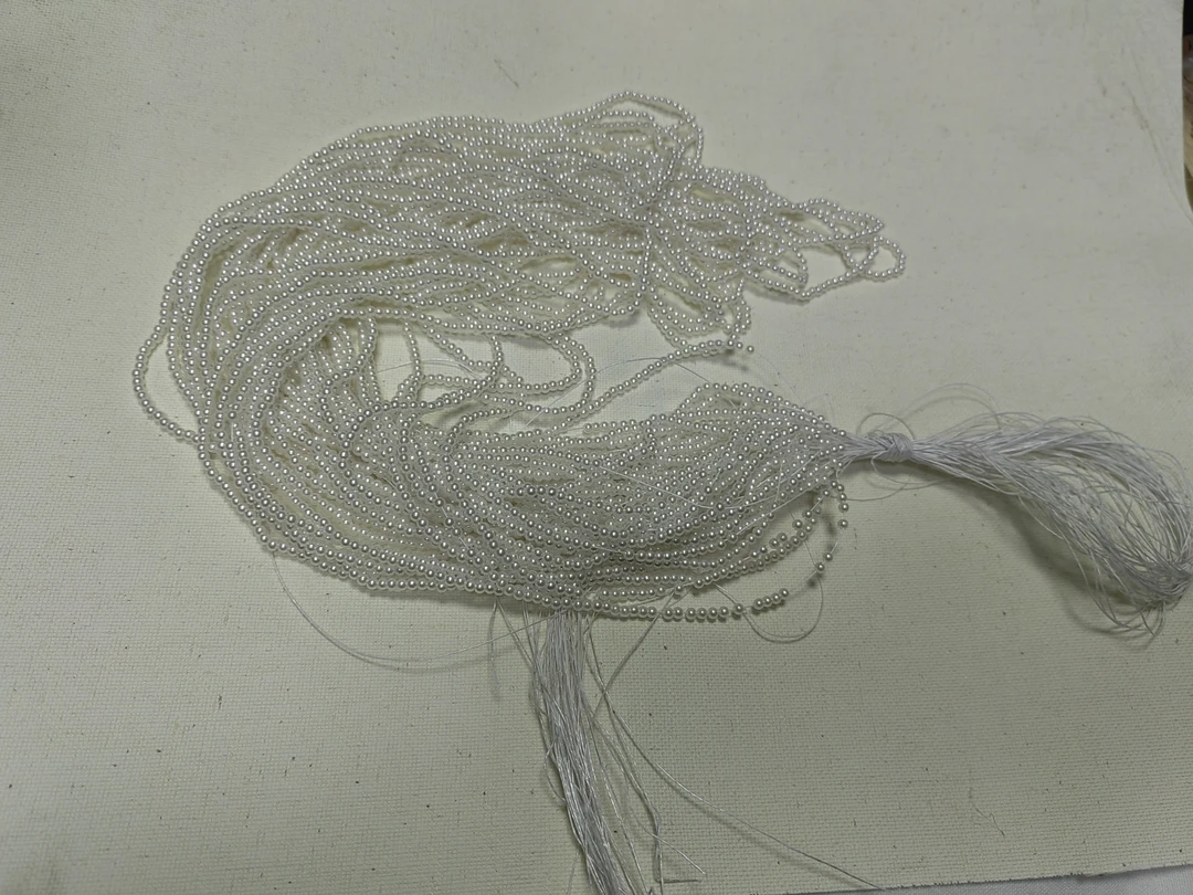 ABS仿珍珠卡3水磨高亮白色5000颗